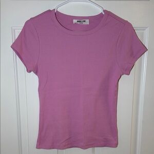 Double Zero Lavender Short Sleeve Tee